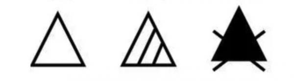 洗衣三角符号图解图片