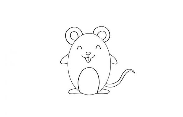 数字画老鼠怎么画