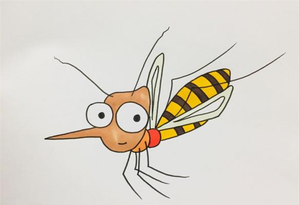 蚊子怎么画简笔画