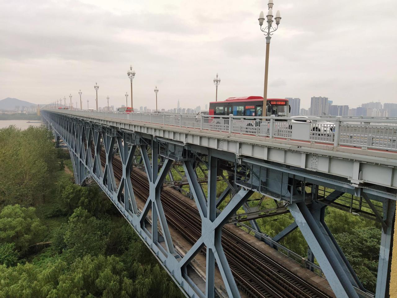 长江铁路公路两用桥图片